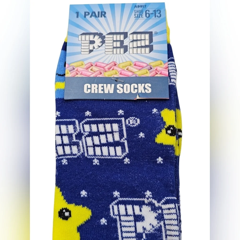 PEZ Crew Socks, Adult Size. New!